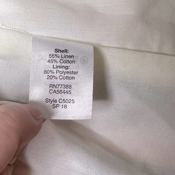 NWT J.Crew cotton and linen blend pastel stripped skirt size 6 - Picture 7 of 7